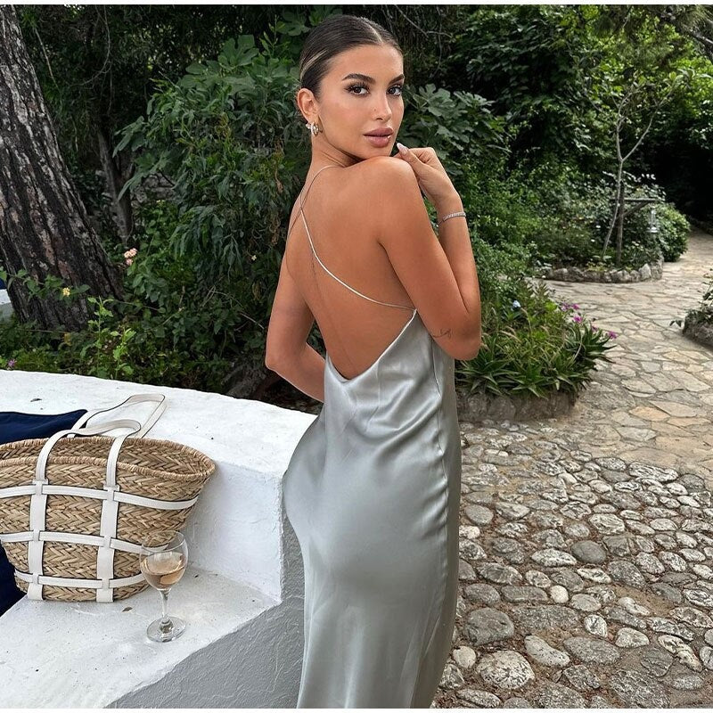 Elegantes Ärmelloses Maxikleid mit Rückenausschnitt
