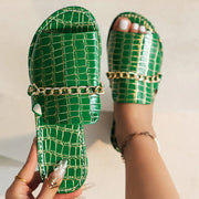 Klavdiya - Sandalen Mit Kette