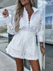 Boho Chic Sommer-Set – Leichtes Top & Shorts für Damen