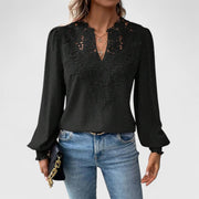 Catherine | Bluse mit V-Ausschnitt