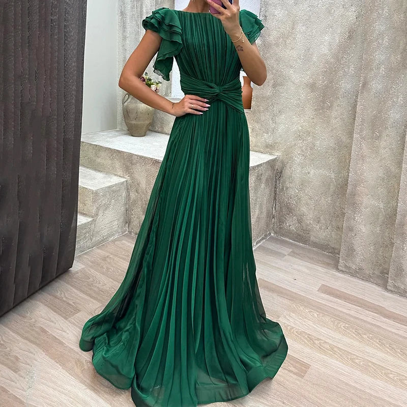 Mud™ - Elegantes Plissiertes Abendkleid