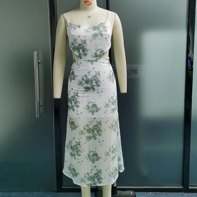 Bequemes | stilvolles Kleid mit Sling-Print für dich