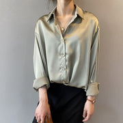 Damenbekleidung Seidenhemd Vintage-Bluse