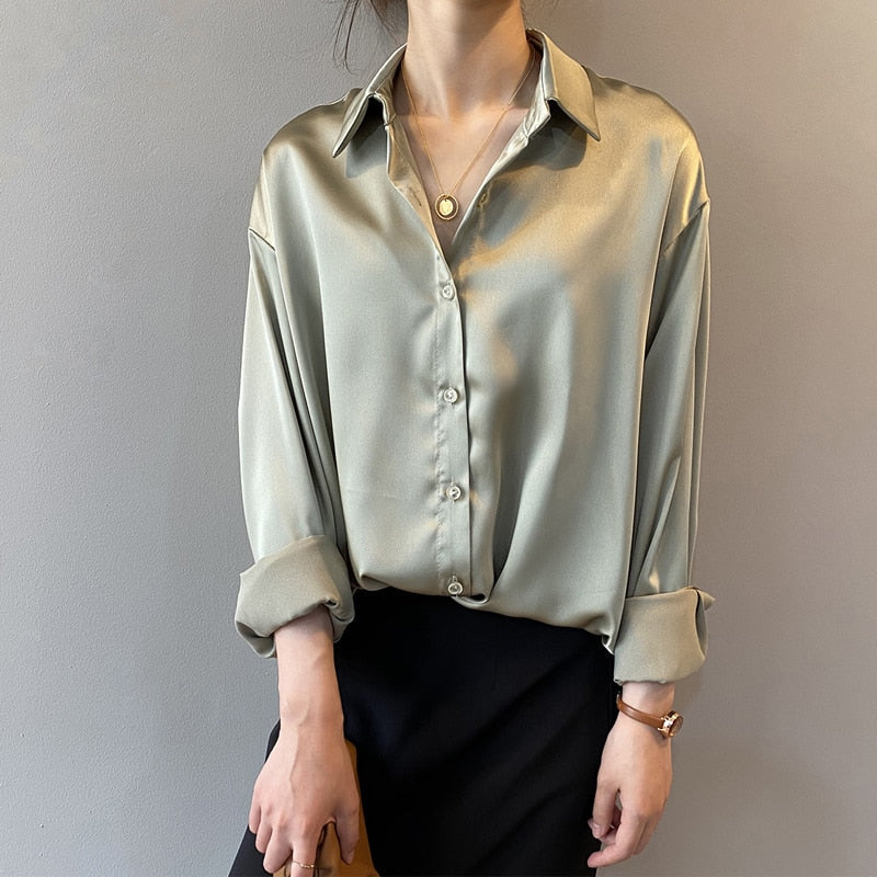 Damenbekleidung Seidenhemd Vintage-Bluse