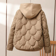 Gesteppte Jacke Mit Muster Für Damen | Mit Kapuze