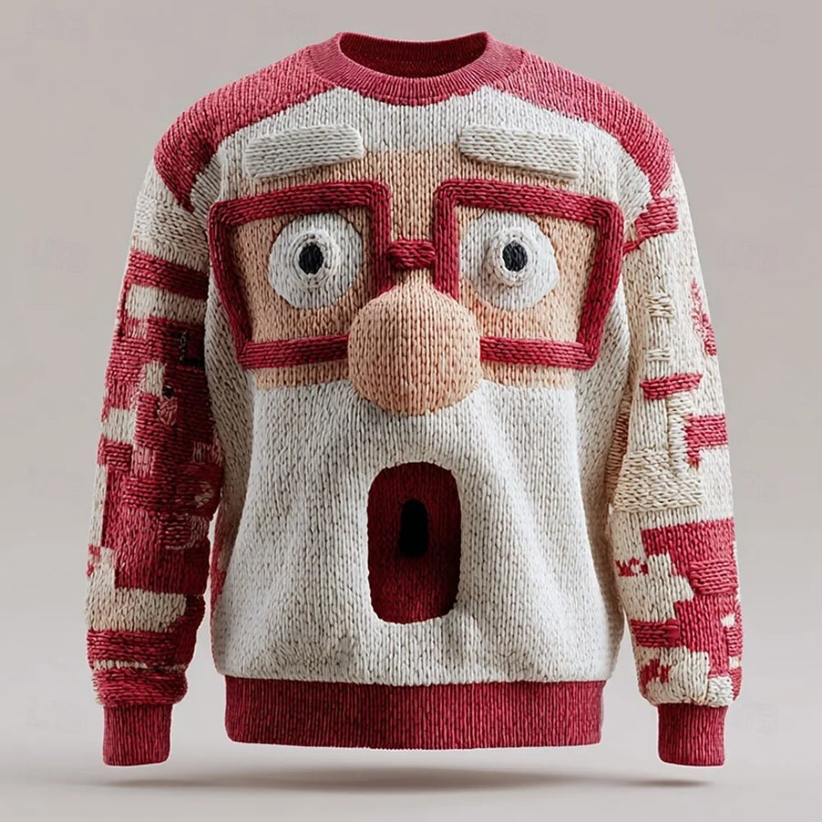 Joris™ – Unisex-Sweatshirt in limitierter Auflage mit 3D-Aufdruck von Santa Claus
