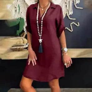 Ankica - Bequemes Leinenkleid