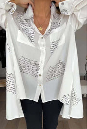 Greta | Trendige Bluse mit Schlitz-Detail