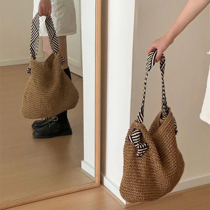 Tessa | Boho Geflochtene Tote Bag Alltagstauglich
