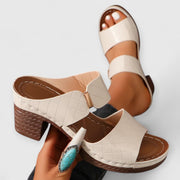 SHARA | Orthopädische Komfortsandalen mit Blockabsatz