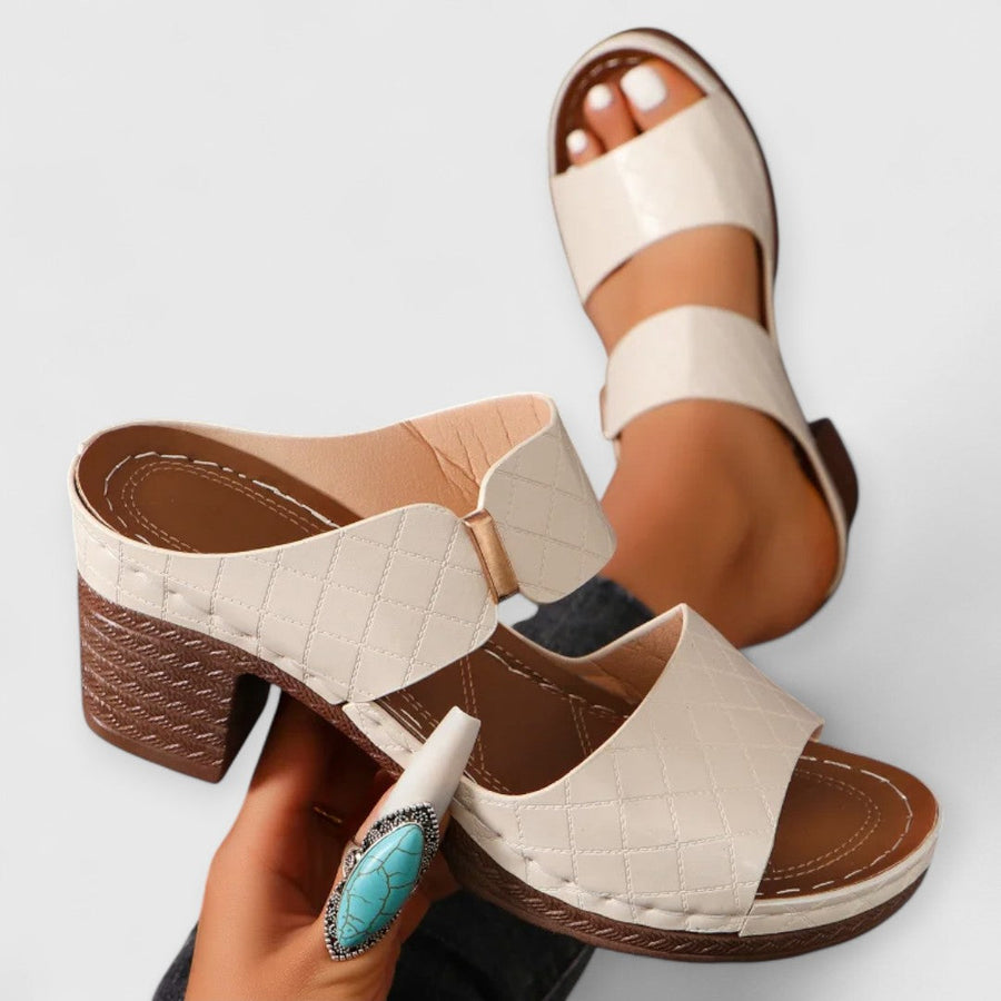 SHARA | Orthopädische Komfortsandalen mit Blockabsatz