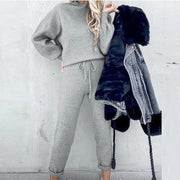 Damen Zweiteiliger Lounge-Set – Bequemer und stylischer Sweater und Jogginghose für Freizeit und Alltag