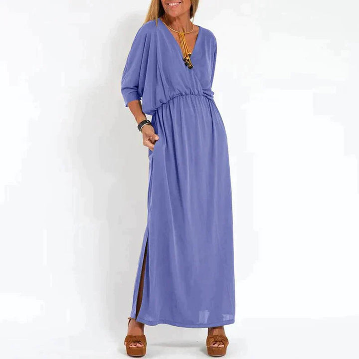 Graues maxi-kleid - Elena