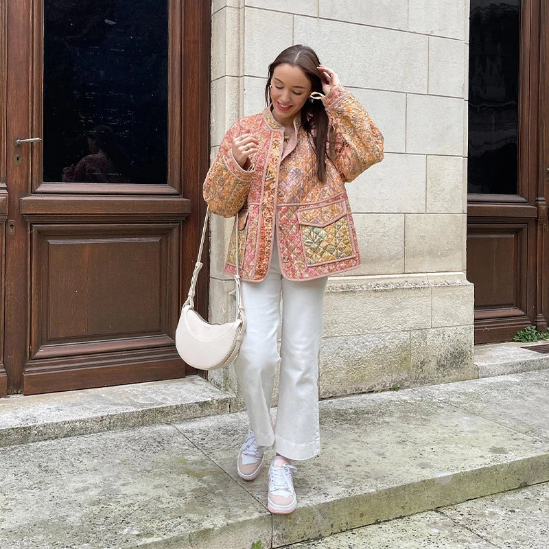 Lisa | Elegante Jacke mit Print und kaschmirweichem Gefühl