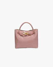 Lucia Krokodilgeprägte vegane Ledertasche