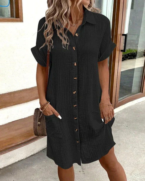 ELODIE - HEMDKLEID AUS BAUMWOLLE