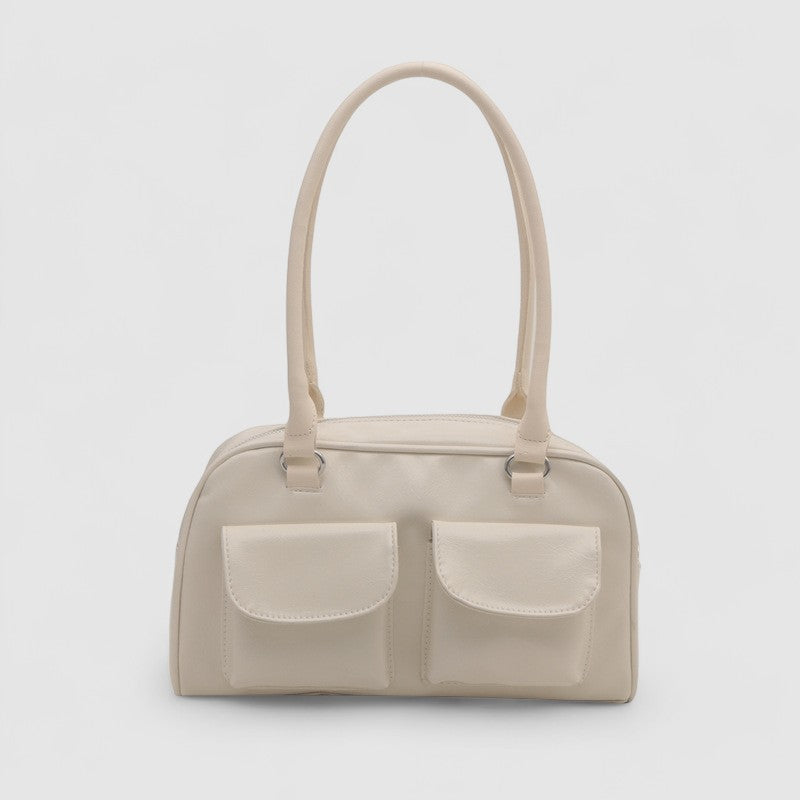 Kompakte Damen Schultertasche – Vegan Leder & Alltagstauglich