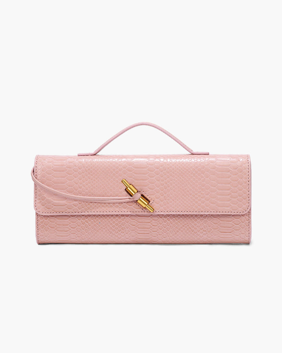 Bianca Kroko-geprägte Ledertasche