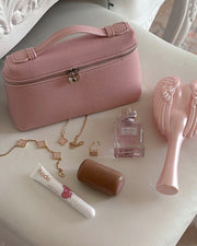 Harper Glattes Leder-Kosmetiktasche