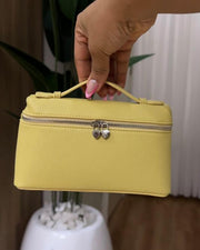 Harper Glattes Leder-Kosmetiktasche