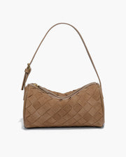 Jessica Geflochtene Wildledertasche