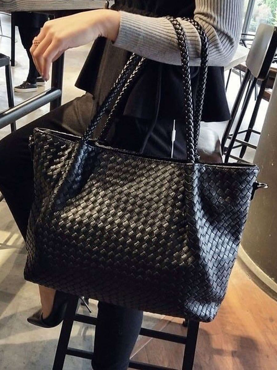 Natalie Geflochtene Tasche XL
