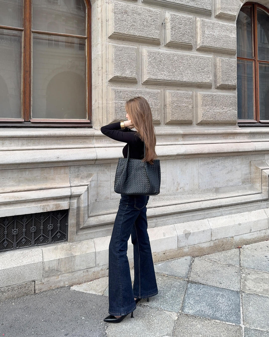 Natalie Geflochtene Tasche XL