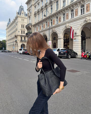 Natalie Geflochtene Tasche XL