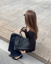 Natalie Geflochtene Tasche XL