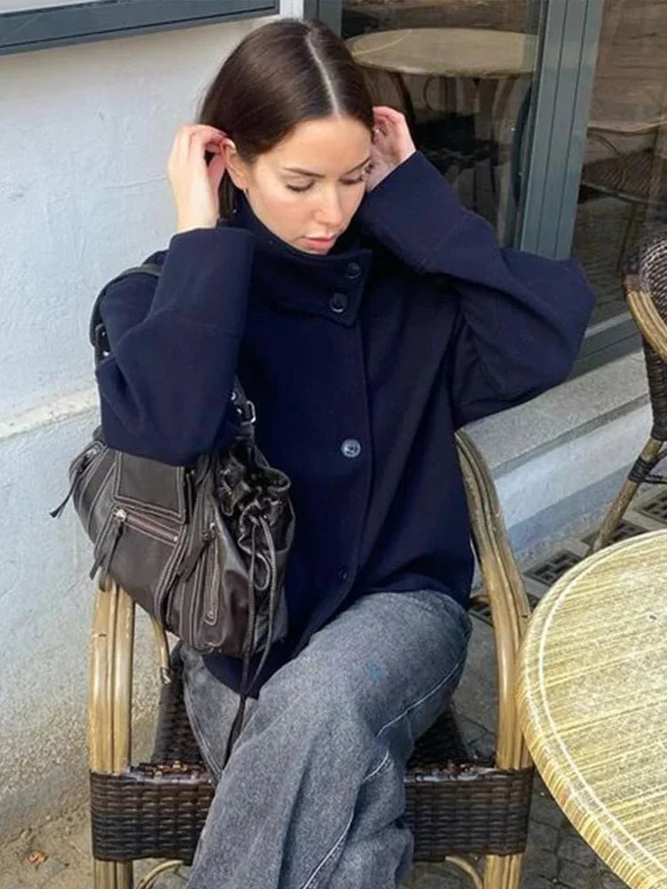Rosalia elegante Jacke mit Stehkragen
