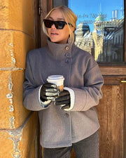 Rosalia elegante Jacke mit Stehkragen