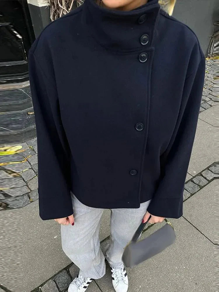 Rosalia elegante Jacke mit Stehkragen