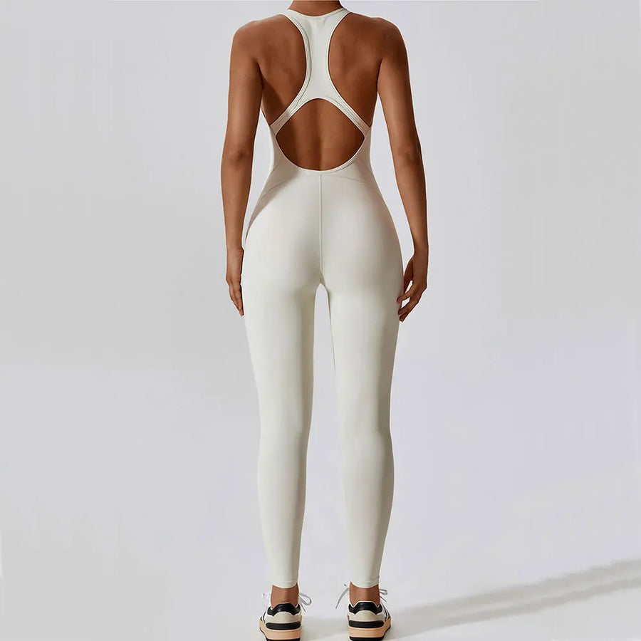 Solider Yoga-Jumpsuit für Damen – Einteilige Activewear für Yoga & Pilates