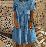 Ludmiła – Boho Kleid aus Denim