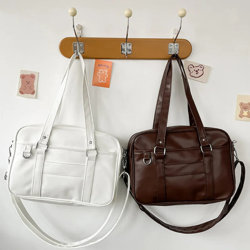 Vintage Veganes Leder Strandtasche – Große Tote, modisch & nachhaltig