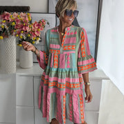 Wayne™ - Artisan Leinen-Baumwoll-Wochenendkleid