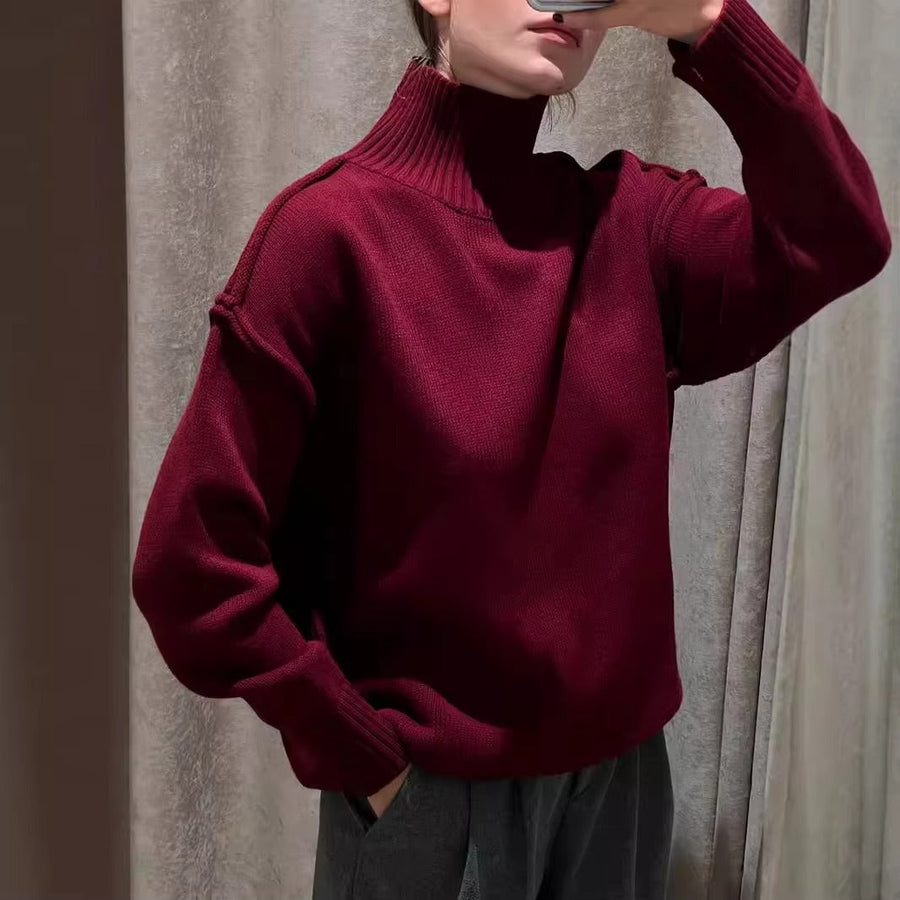 Katie Rollkragen-Strickpullover