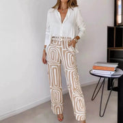 Clara | Stilvolles Blusen-Hosen-Set für Damen