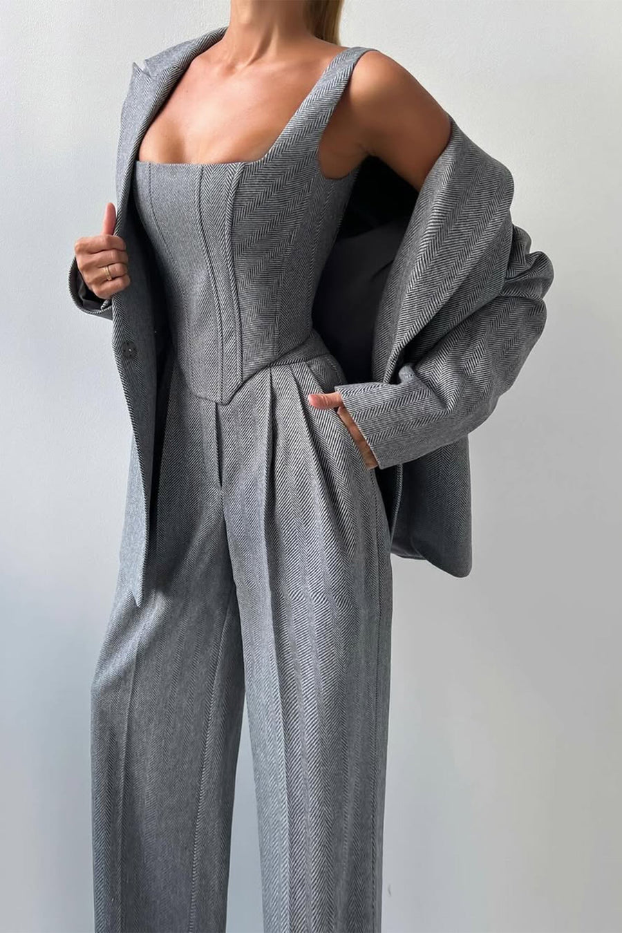 Dolce - Dreiteiliges Set mit Doppeljacke