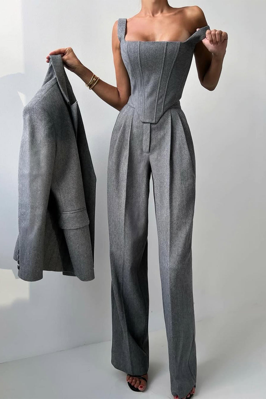 Dolce - Dreiteiliges Set mit Doppeljacke
