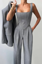 Dolce - Dreiteiliges Set mit Doppeljacke
