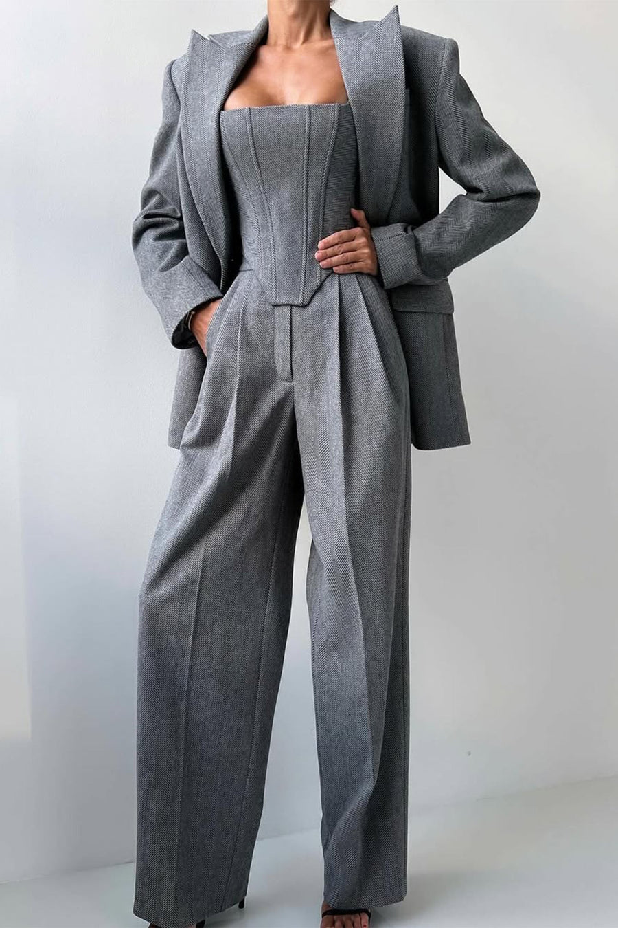 Dolce - Dreiteiliges Set mit Doppeljacke