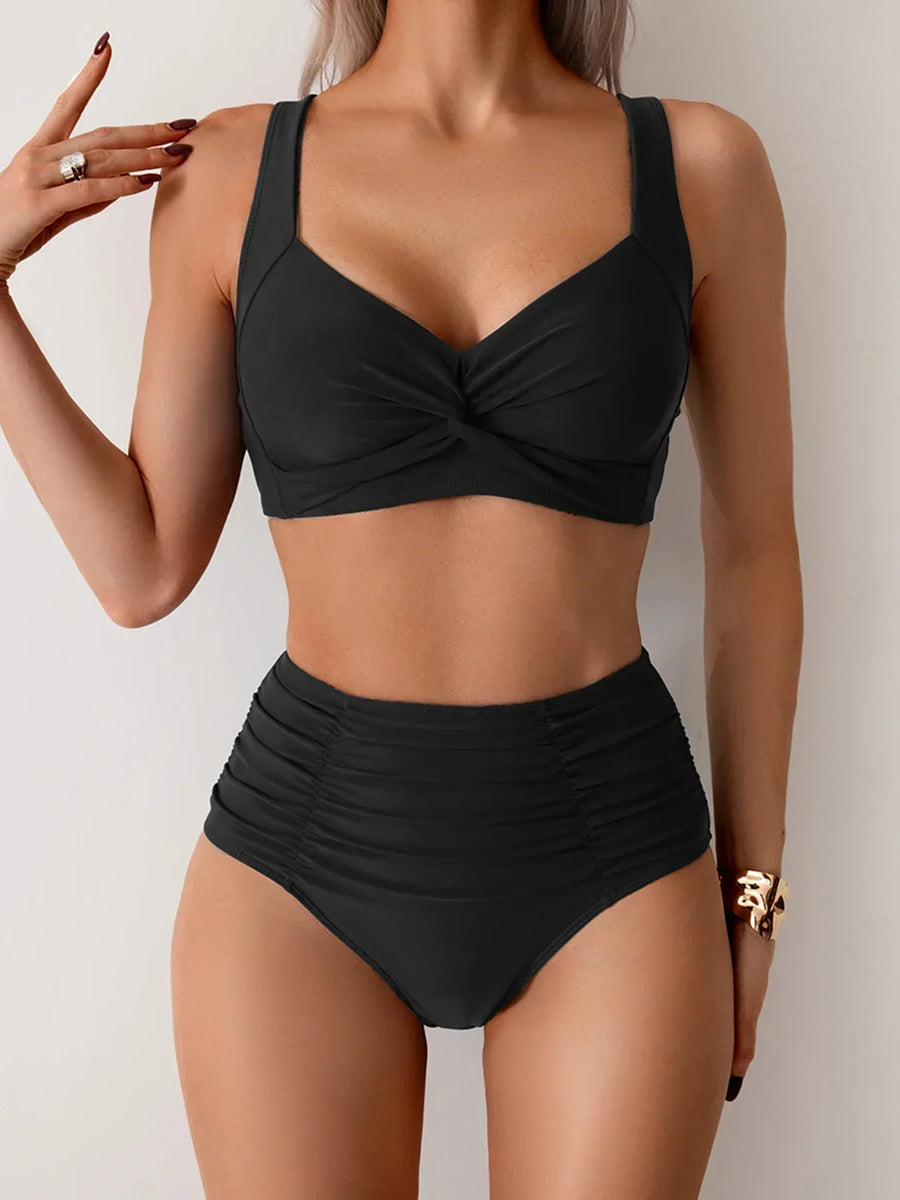 LILIANA | Bikini-Bandeau mit Bauchkontrolle und eleganten Strandstil