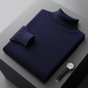 Klassischer Rollkragenpullover Für Herren | Gestrickt