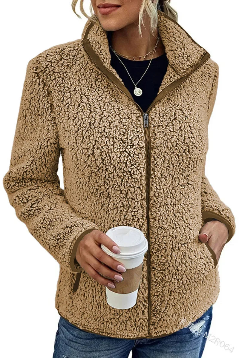 Gemütliche Fleecejacke für Damen - Stylische warme Oberbekleidung für Herbst und Winter