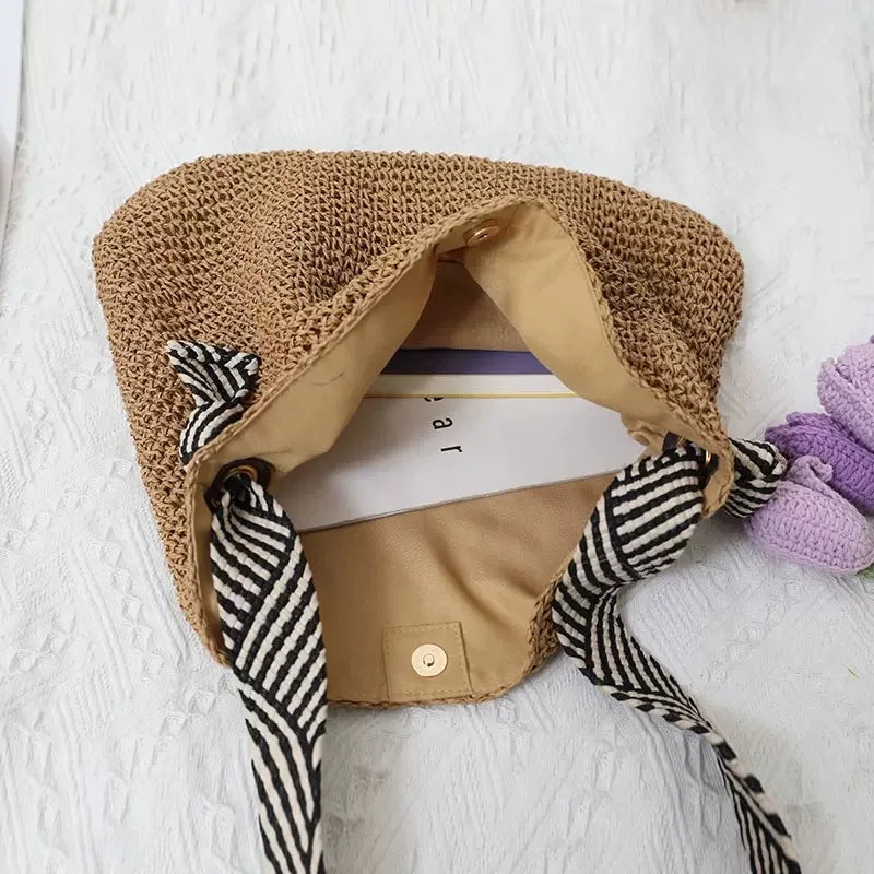 Tessa | Boho Geflochtene Tote Bag Alltagstauglich