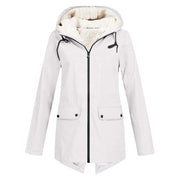 Damen Winter Kapuzen Trenchcoat | Stilvoll