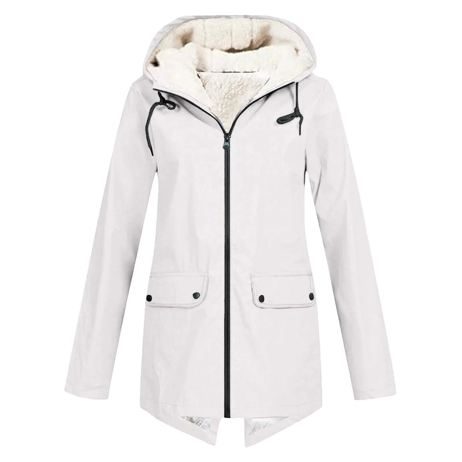 Damen Winter Kapuzen Trenchcoat | Stilvoll