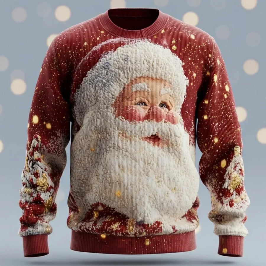 Joris™ – Unisex-Sweatshirt in limitierter Auflage mit 3D-Aufdruck von Santa Claus