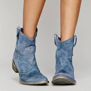 FIONA - WESTERN-STIEFELETTEN AUS VELOURSLEDER
